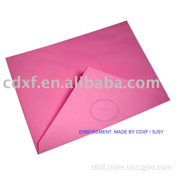 envelope with embossment